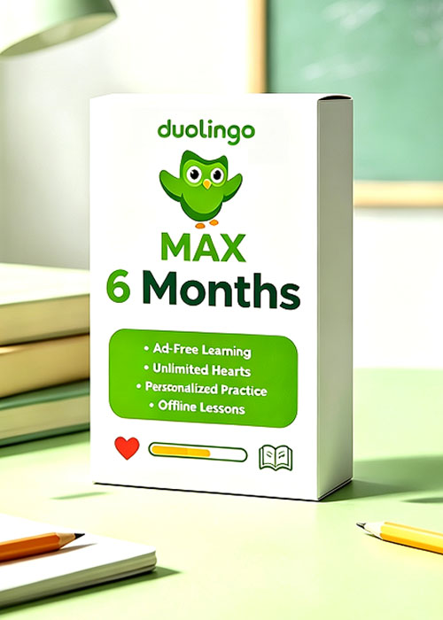 Super Duolingo MAX 6 Months Subscription