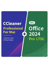 cidikeys.com, CCleaner Professional For Mac 1 Device 1 Year CD Key Global+MS Office2024 Pro LTSC  Pack