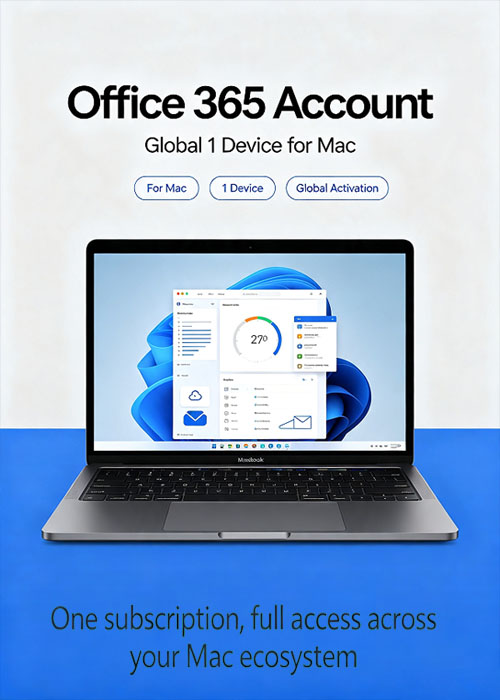 cidikeys, MS Office365 Account Globle 1 Device For MAC
